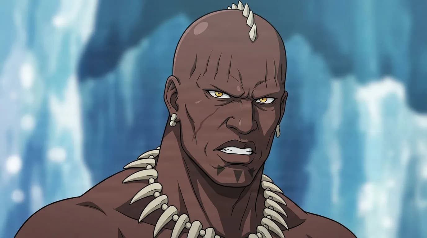 Zommari Rureaux de Bleach en una escena de anime de encuadre cerrado con sombreado cel y un entorno detallado.