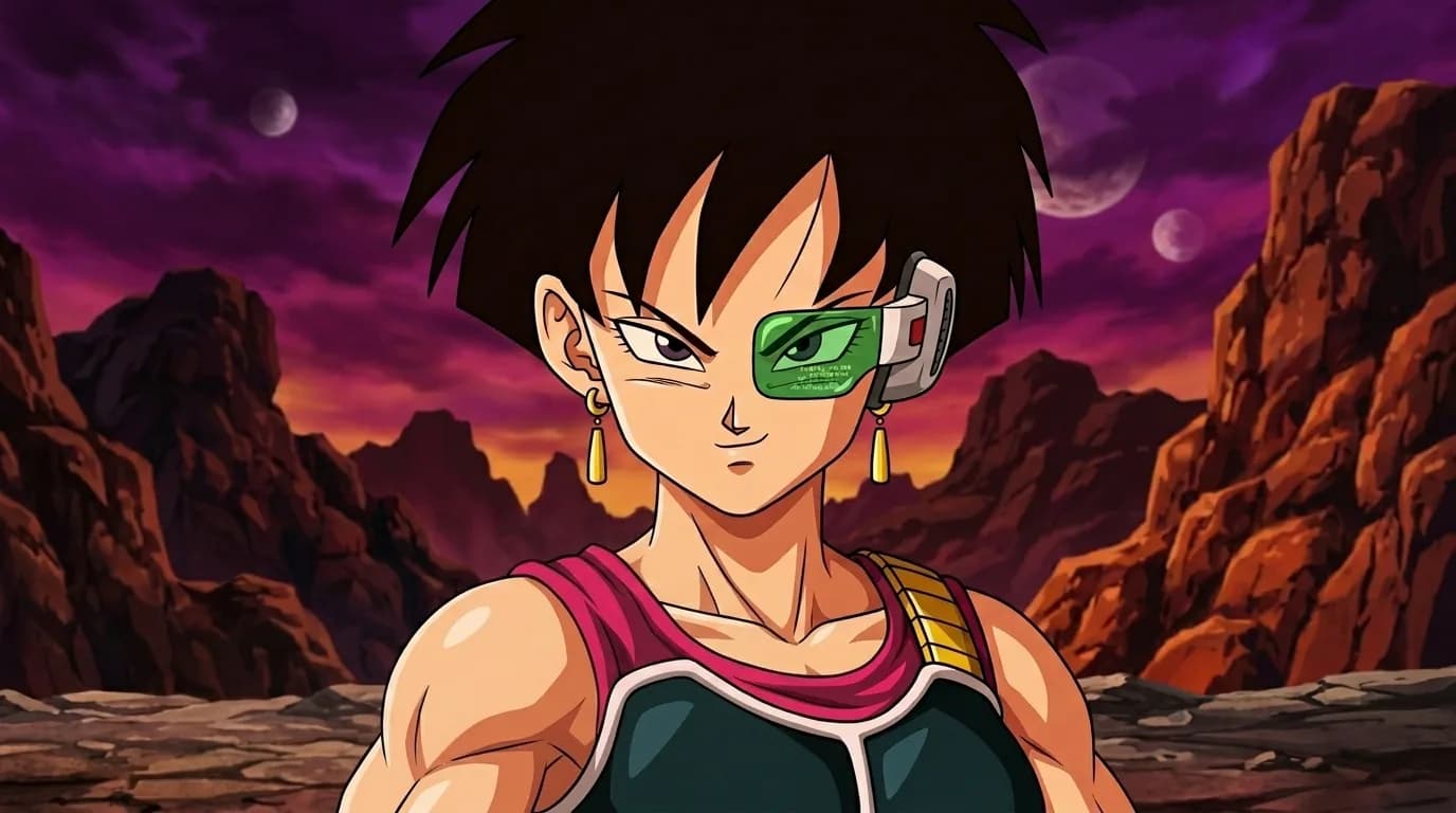 Fasha, una guerrera saiyajín y miembro del equipo de Bardock, de Dragon Ball