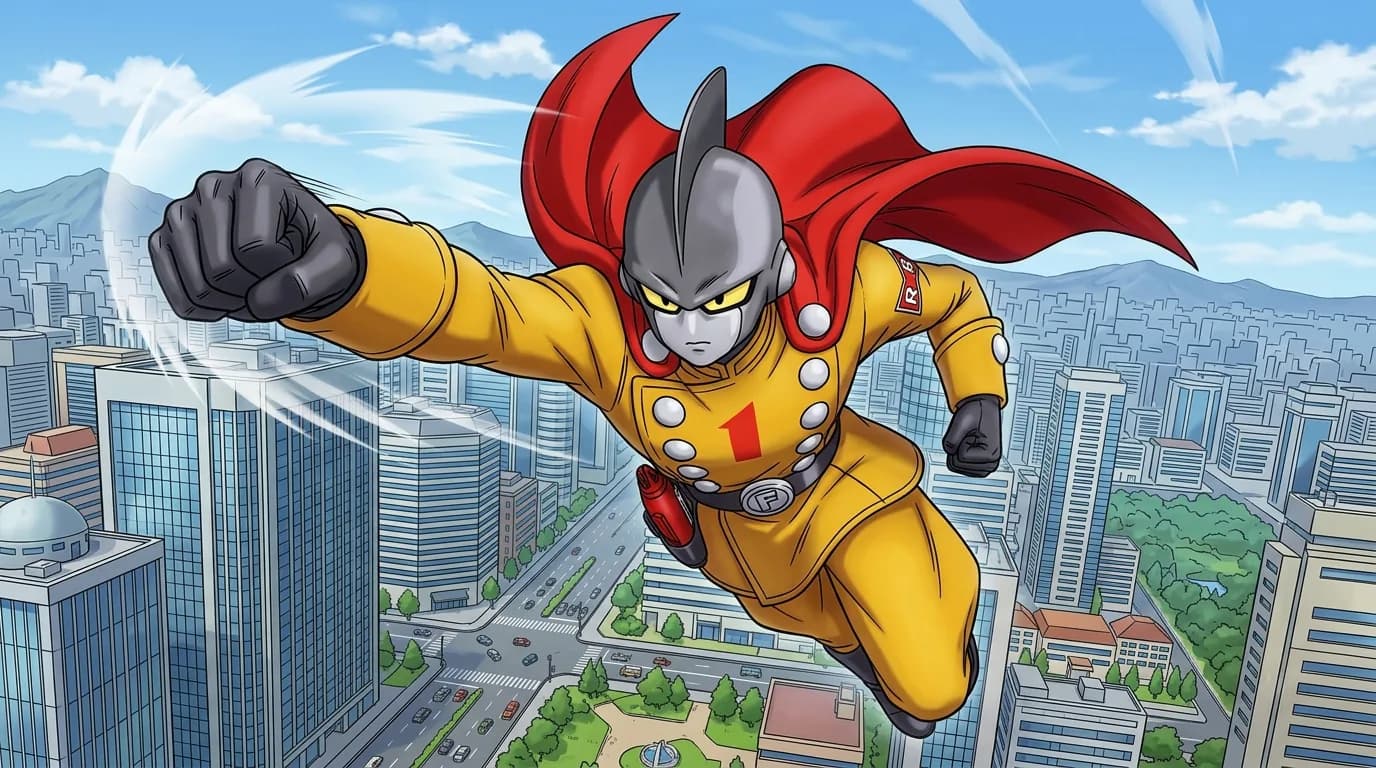Gamma 1, un personaje androide de Dragon Ball.