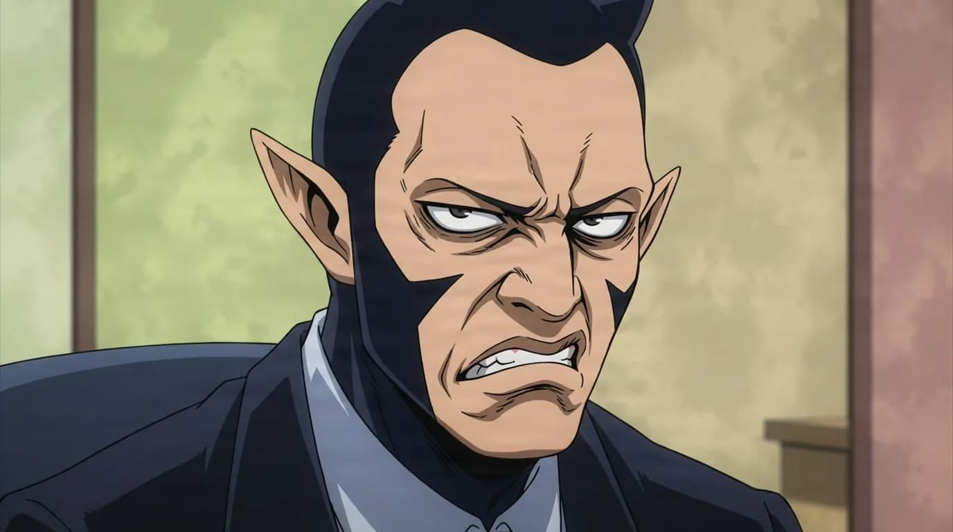 Aorio Kuraishisu from My Hero Academia in a close-framed cel-shaded anime scene with a detailed environment