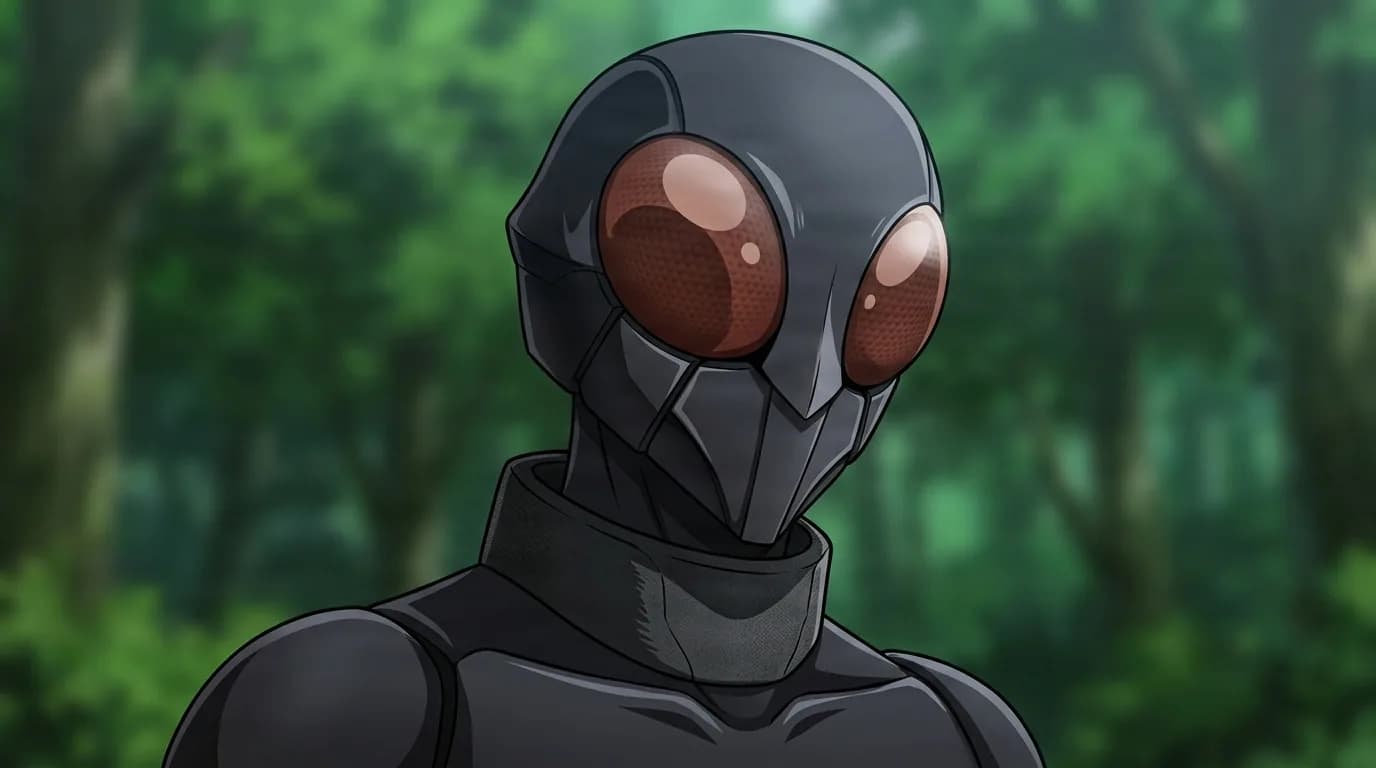 Four-Armed Zealot from My Hero Academia in a close-framed cel-shaded anime scene with a detailed environment