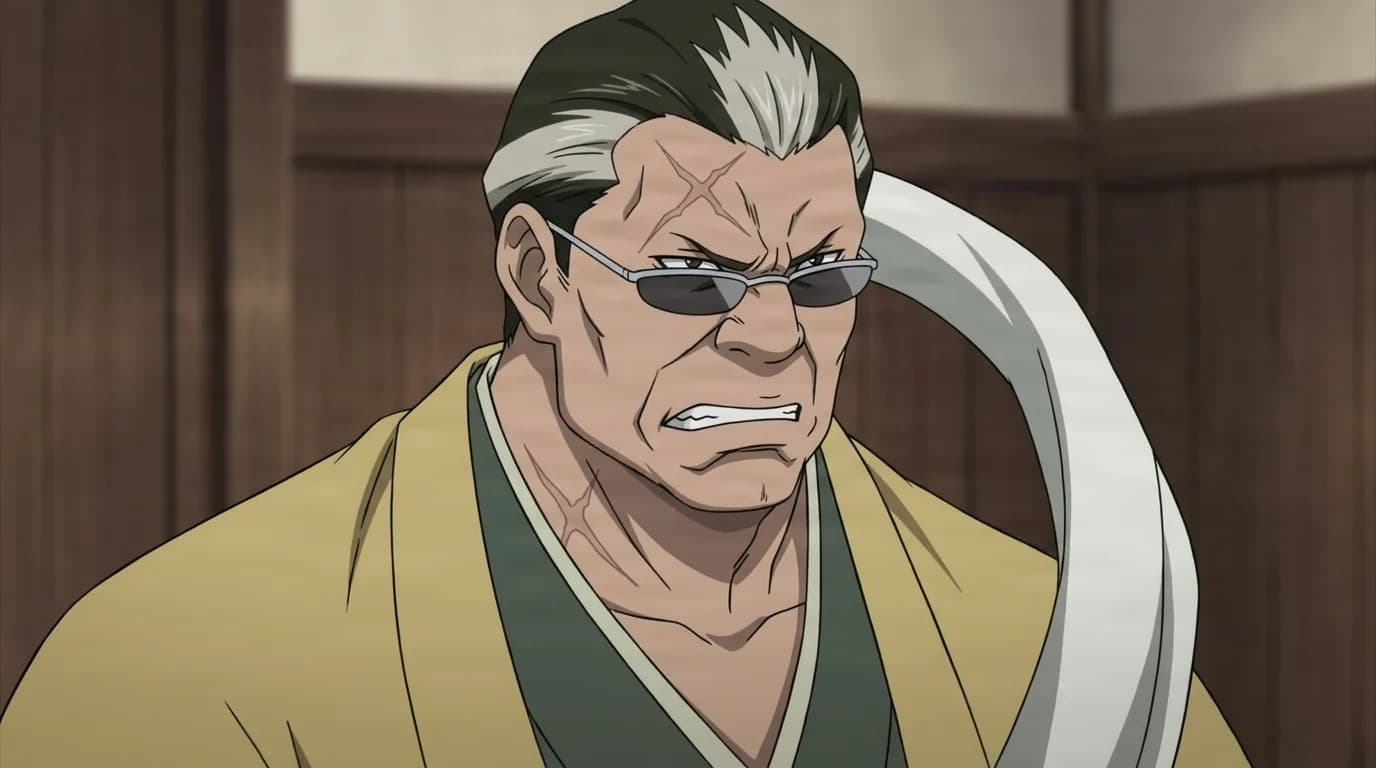 Haruhisa from My Hero Academia in a close-framed cel-shaded anime scene with a detailed environment