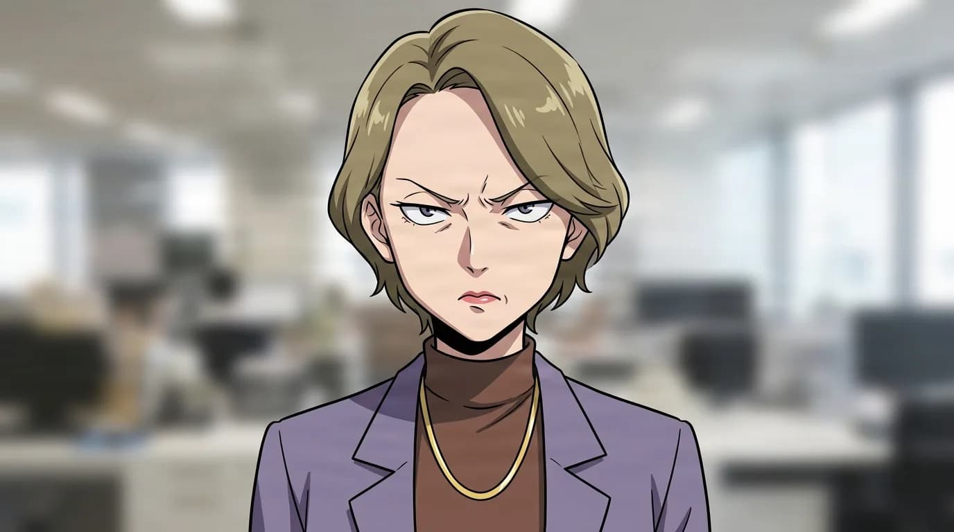 Shoko Haimawari from My Hero Academia in a close-framed cel-shaded anime scene with a detailed environment