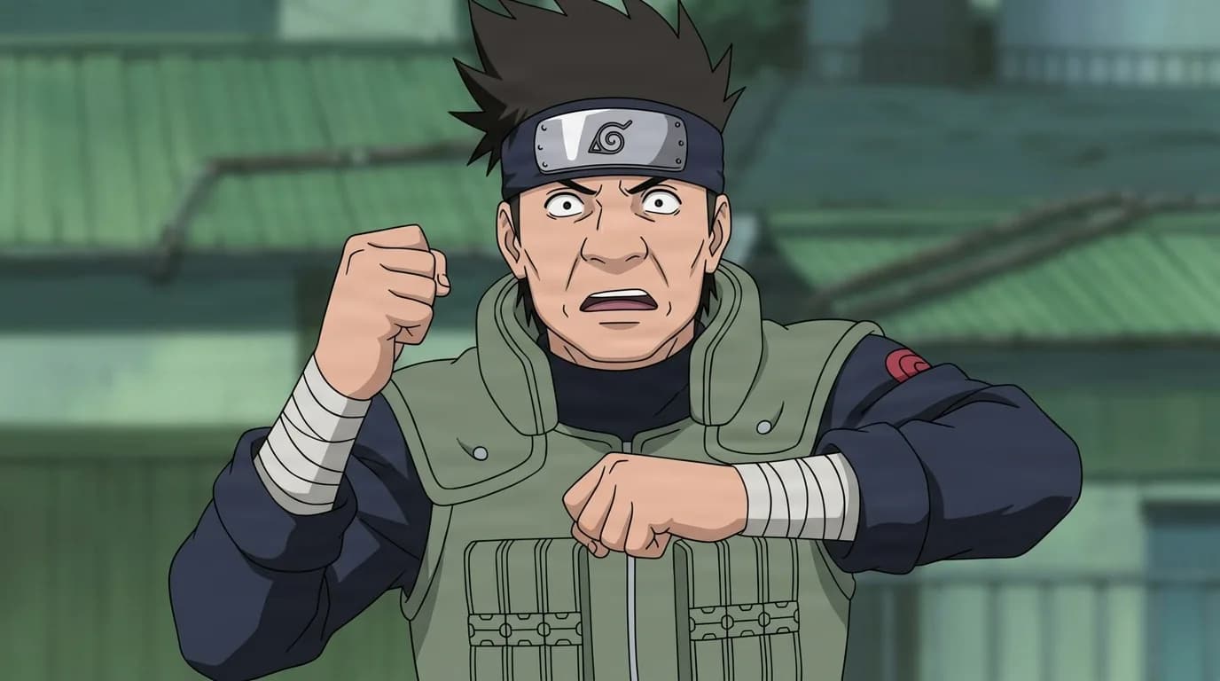 Bekkō from Naruto in a close-framed cel-shaded anime scene with a detailed environment