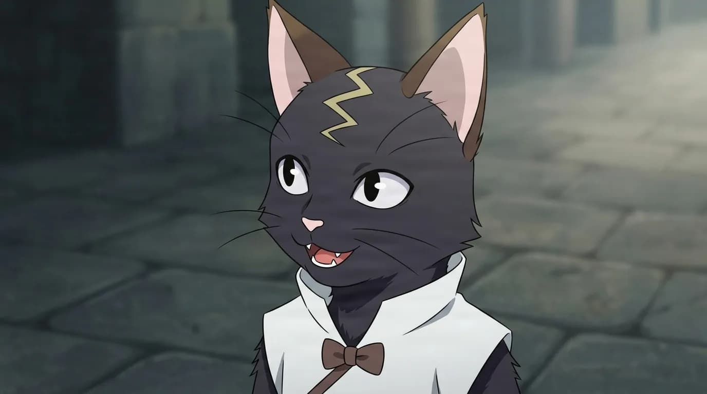 Chainya from Naruto in a close-framed cel-shaded anime scene with a detailed environment