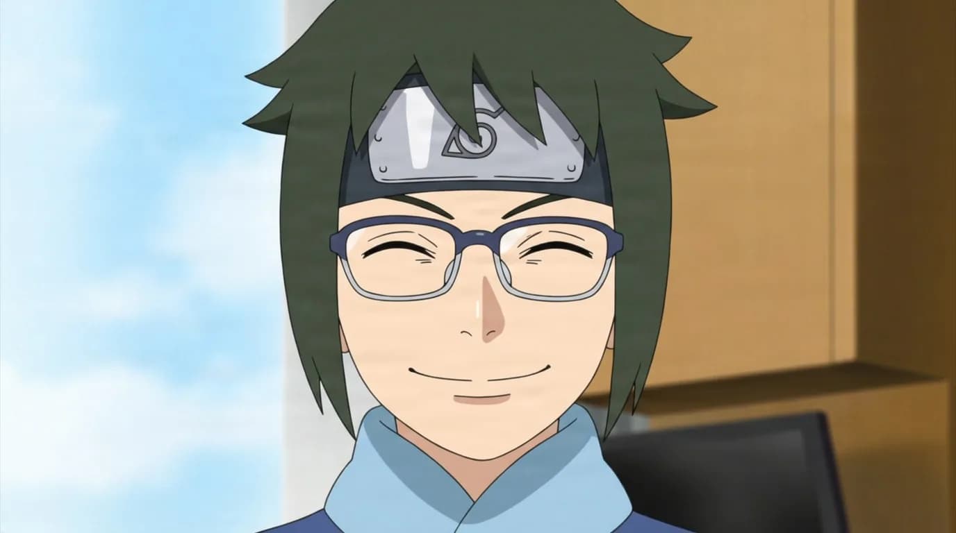 Denki Kaminarimon from Naruto in a close-framed cel-shaded anime scene with a detailed environment