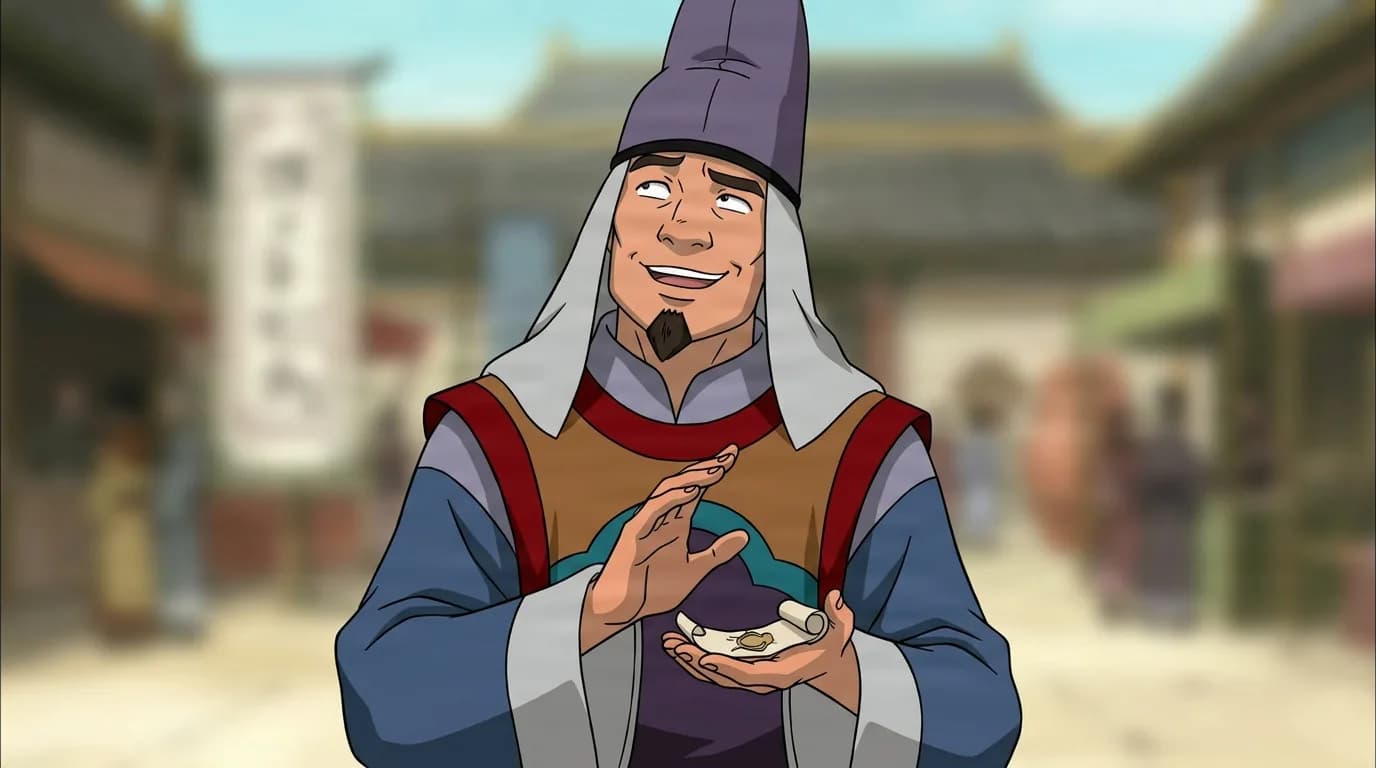 Fang Daimyō from Naruto in a close-framed cel-shaded anime scene with a detailed environment