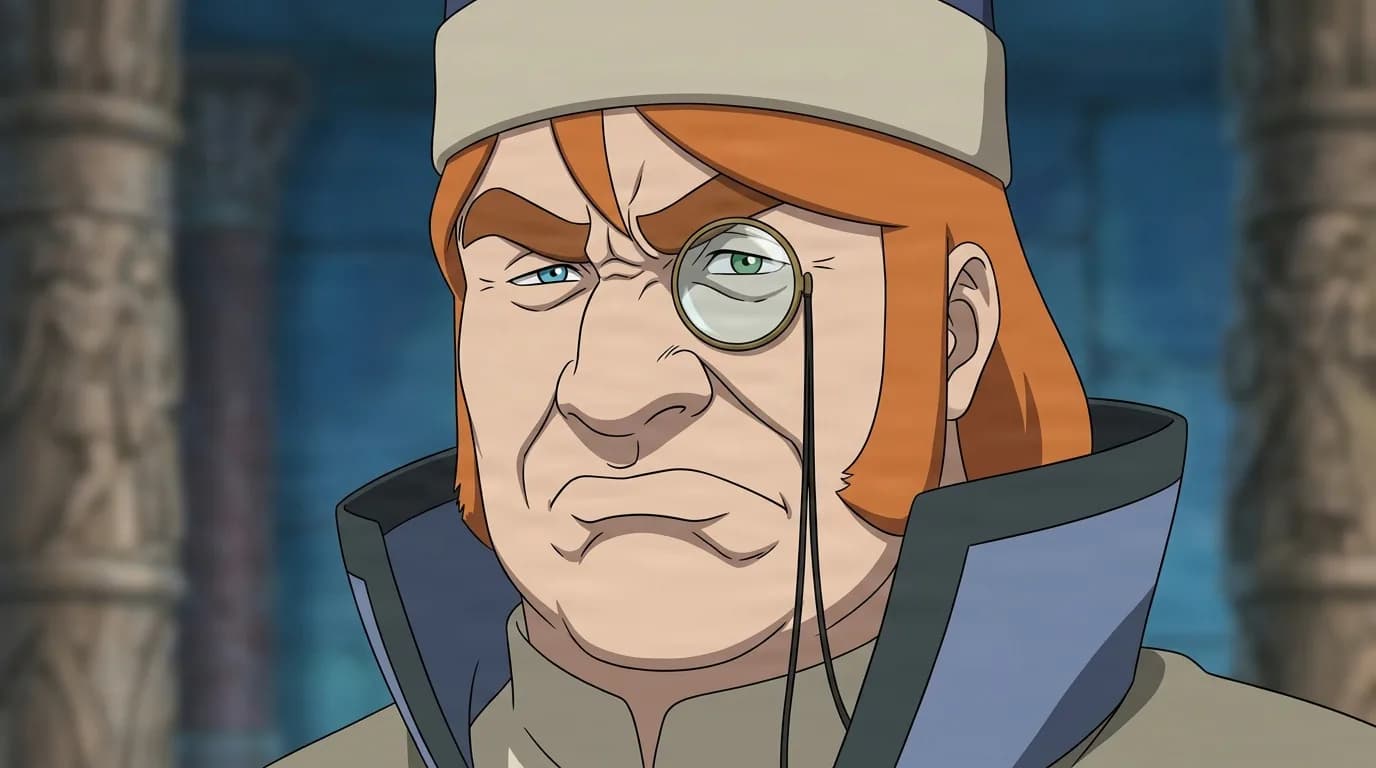 Haido from Naruto in a close-framed cel-shaded anime scene with a detailed environment