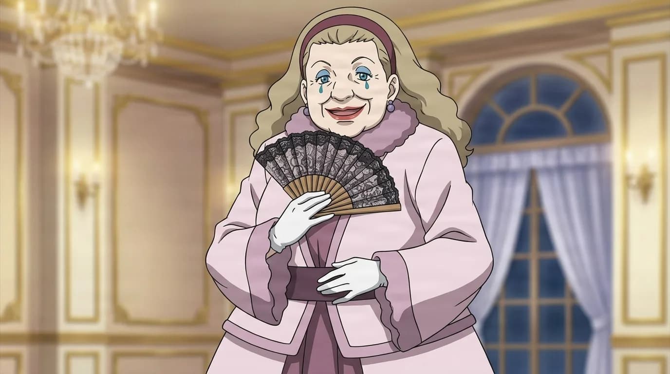 Himeyuri de Naruto dans une scène animée en cel-shading, cadrée en plan serré, avec un environnement détaillé