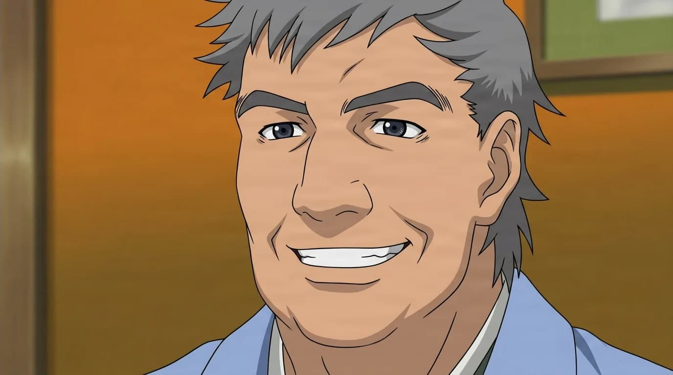 Jirōchō Wasabi from Naruto in a close-framed cel-shaded anime scene with a detailed environment