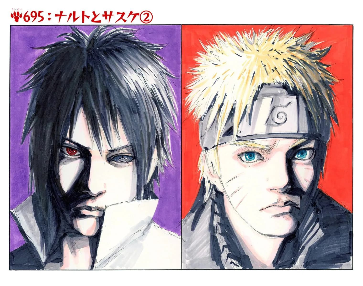 Official cover art of Naruto and Sasuke 2