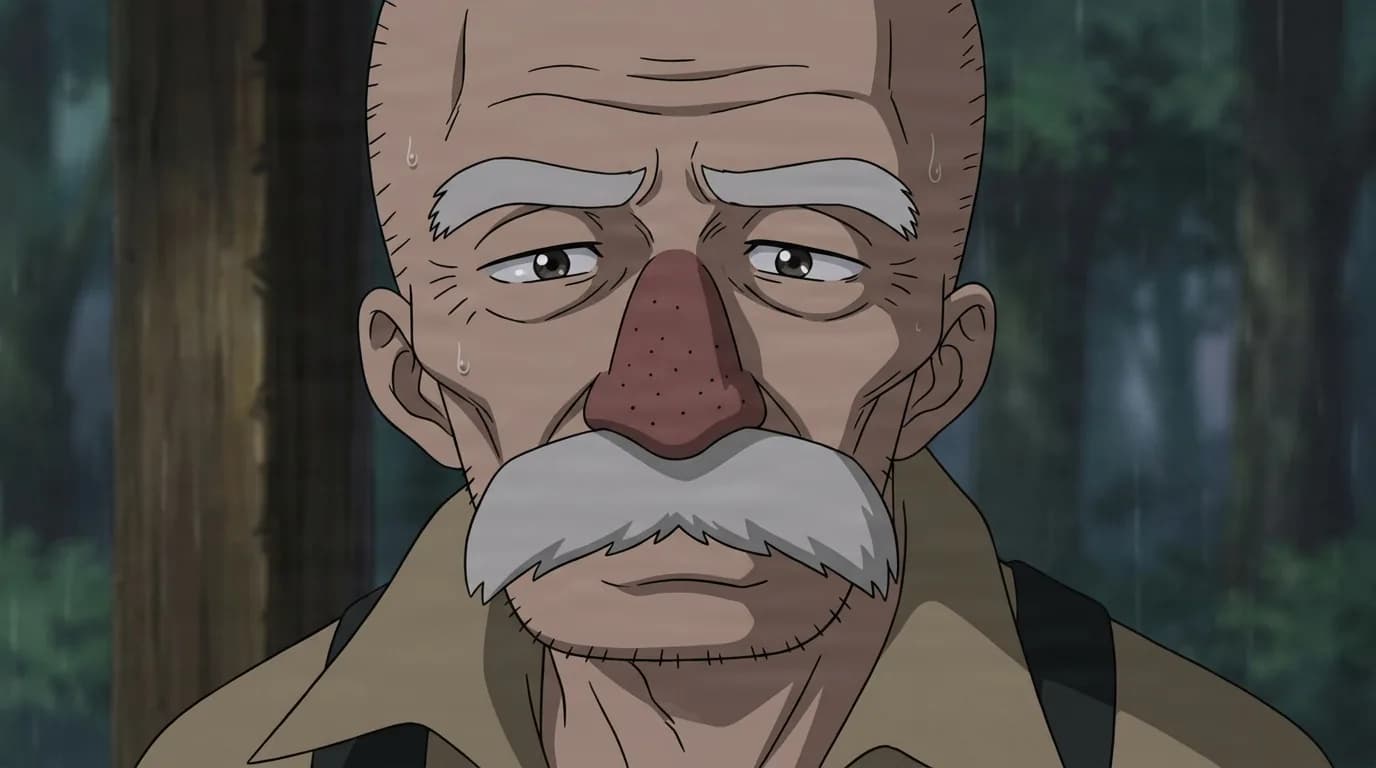 Biera from One Piece in a close-framed cel-shaded anime scene with a detailed environment