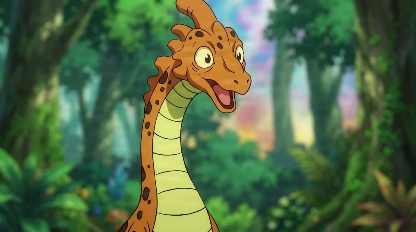 Chavez from One Piece in a close-framed cel-shaded anime scene with a detailed environment