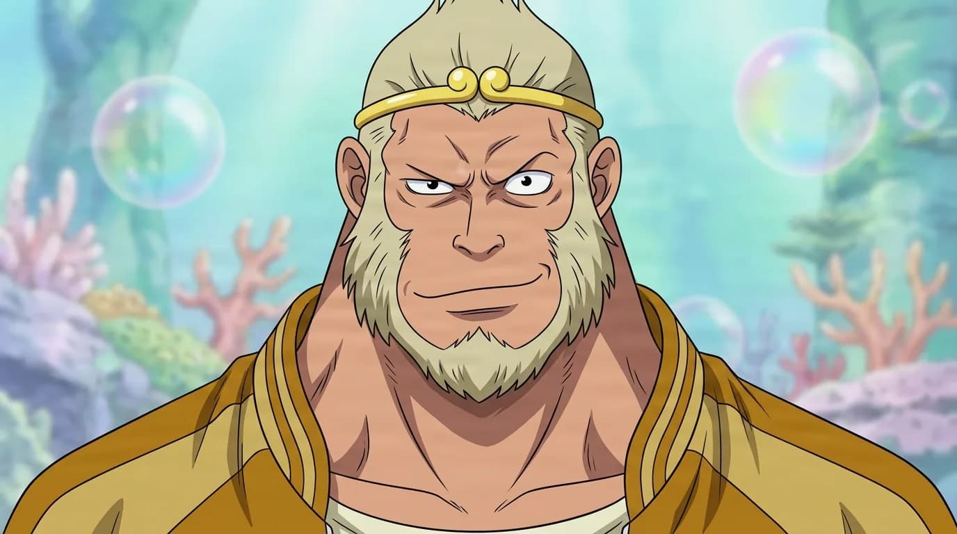 Coffee Monkeys from One Piece in a close-framed cel-shaded anime scene with a detailed environment