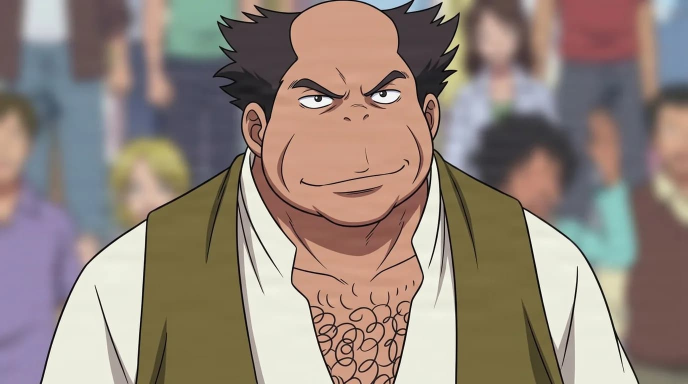Ed (Actor) from One Piece in a close-framed cel-shaded anime scene with a detailed environment
