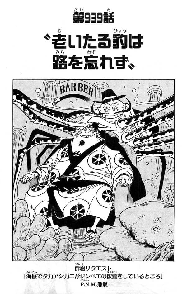 Official cover art of Chapter 939