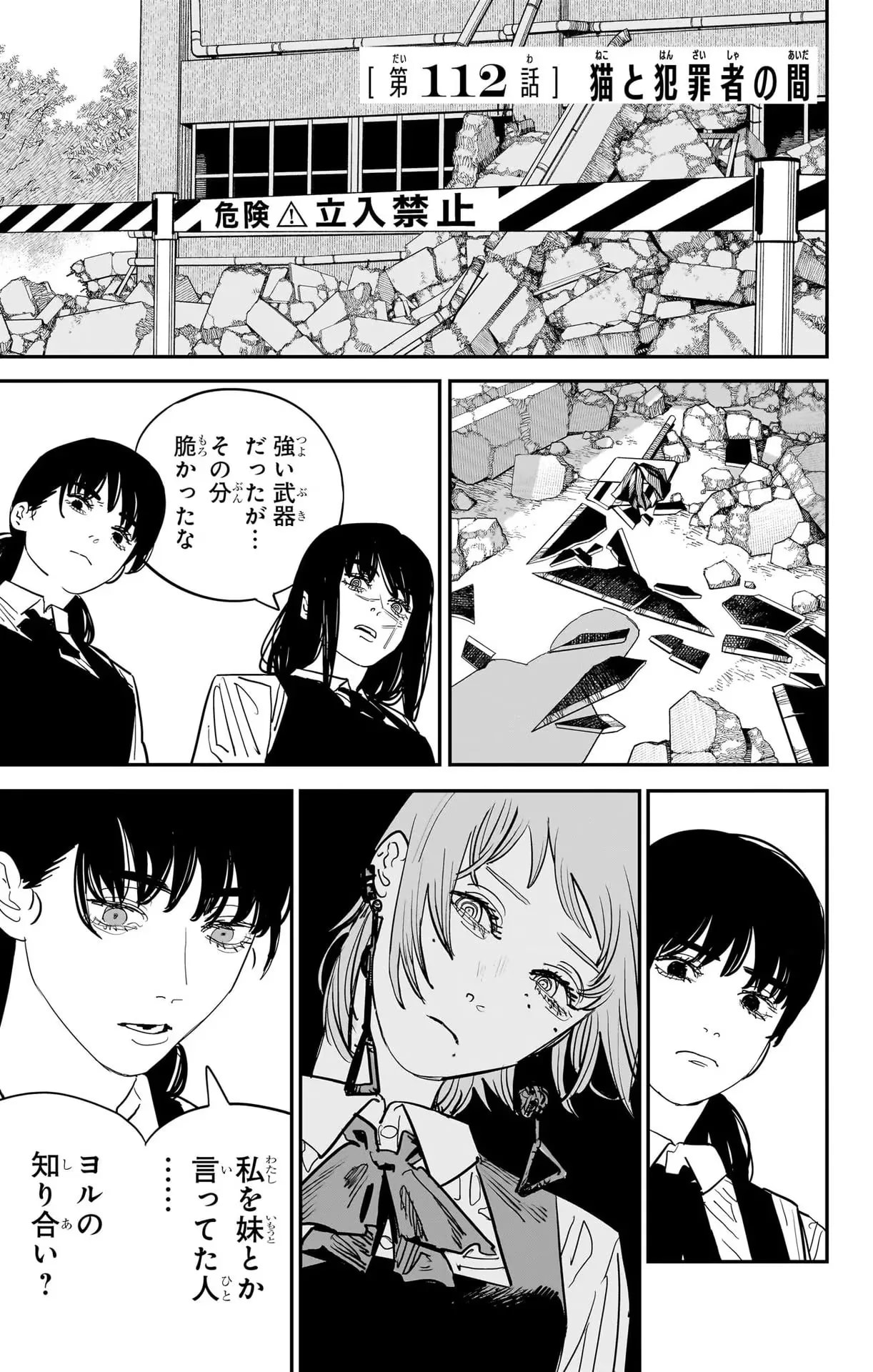 Official cover art of Chapter 112: Between Cat and Criminal