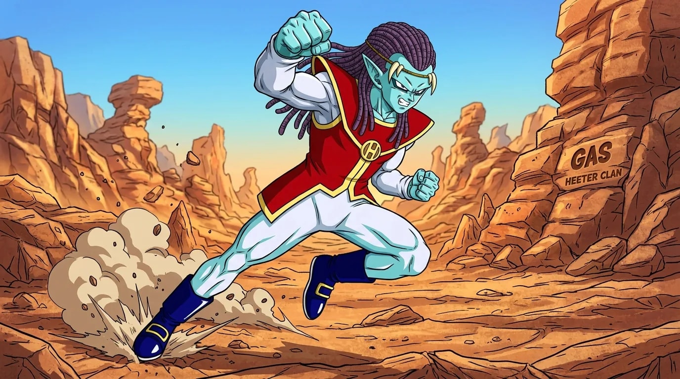 ドラゴンボールに登場するヒーター族のキャラクター、ガス