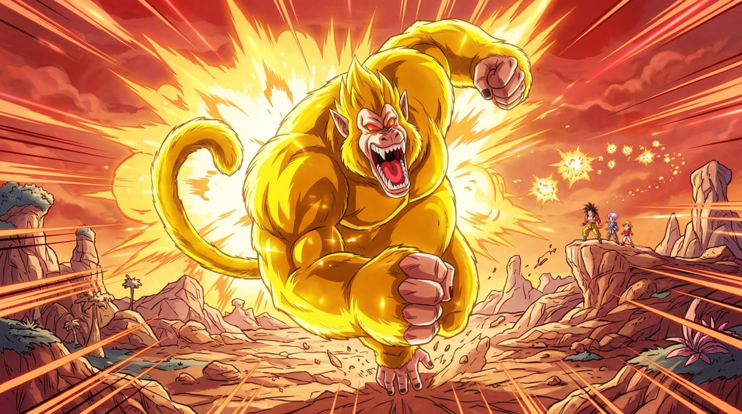 Dragon Ball GT Episode 36: The Tuffle Gorilla Attacks!