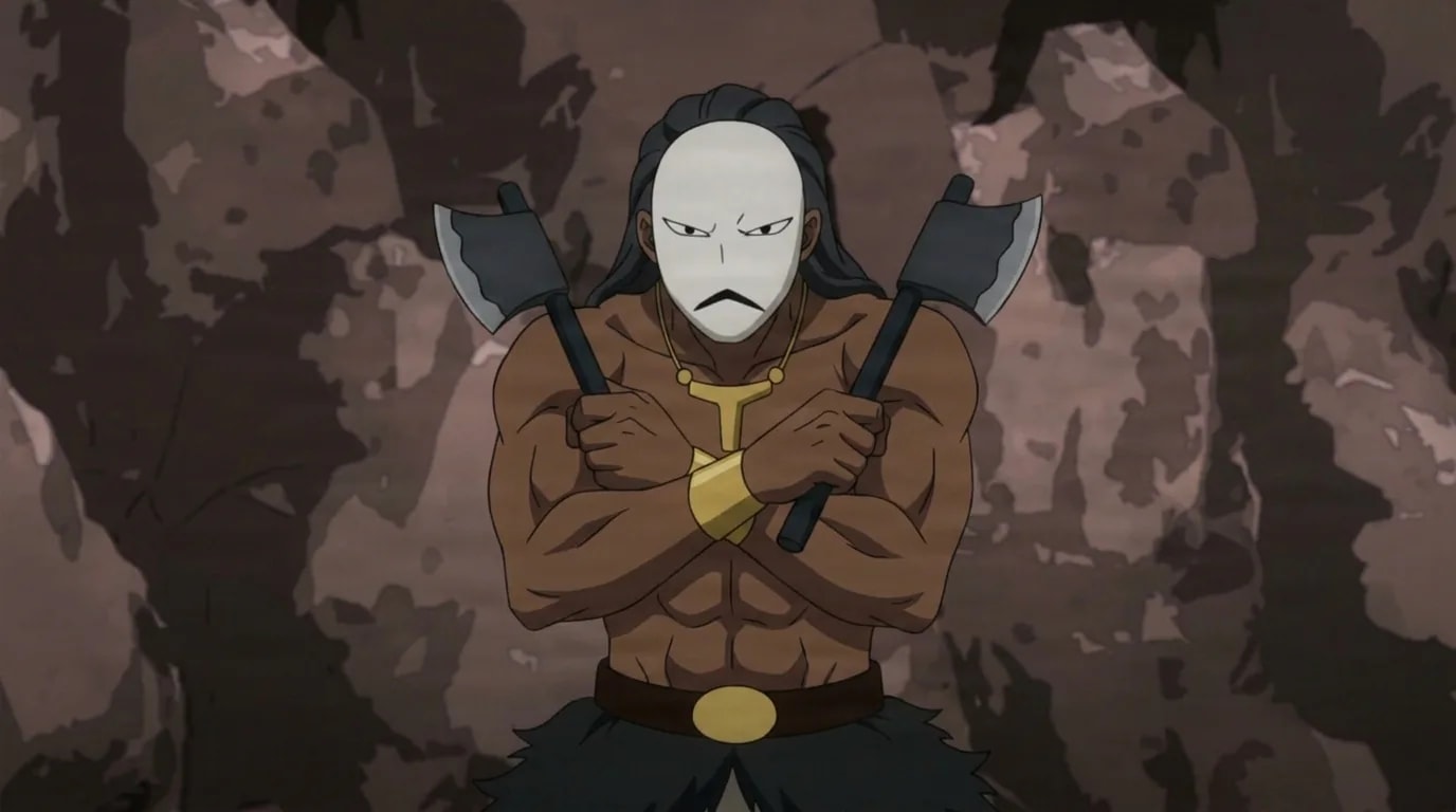 Axer from My Hero Academia in a close-framed cel-shaded anime scene with a detailed environment