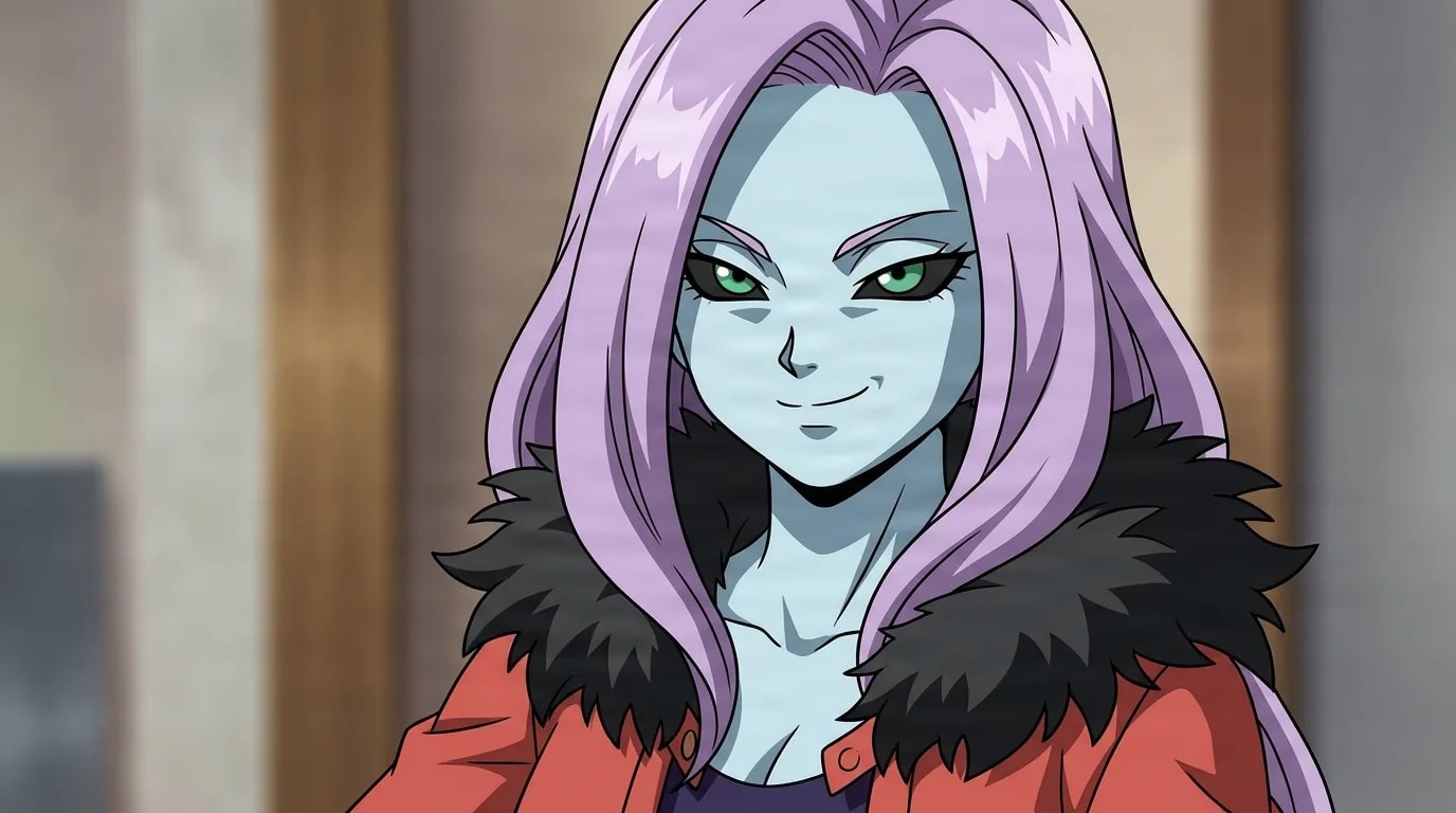 Chitose Kizuki from My Hero Academia in a close-framed cel-shaded anime scene with a detailed environment