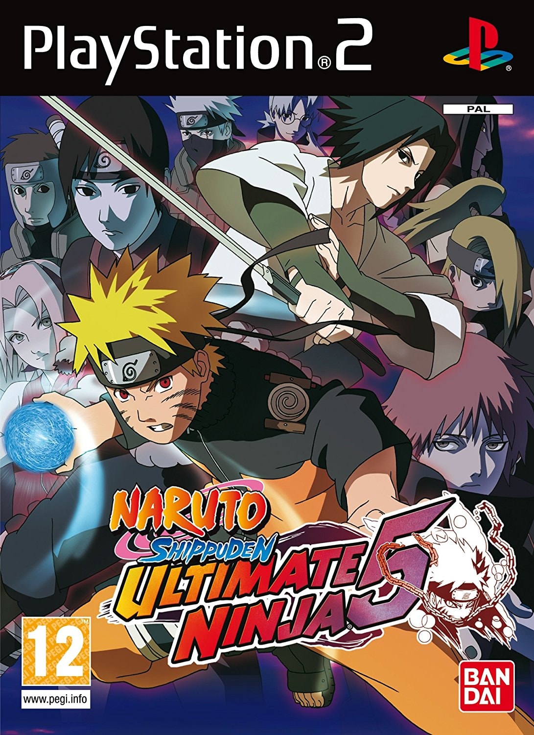 غلاف رسمي لـNaruto Shippūden: Ultimate Ninja 5