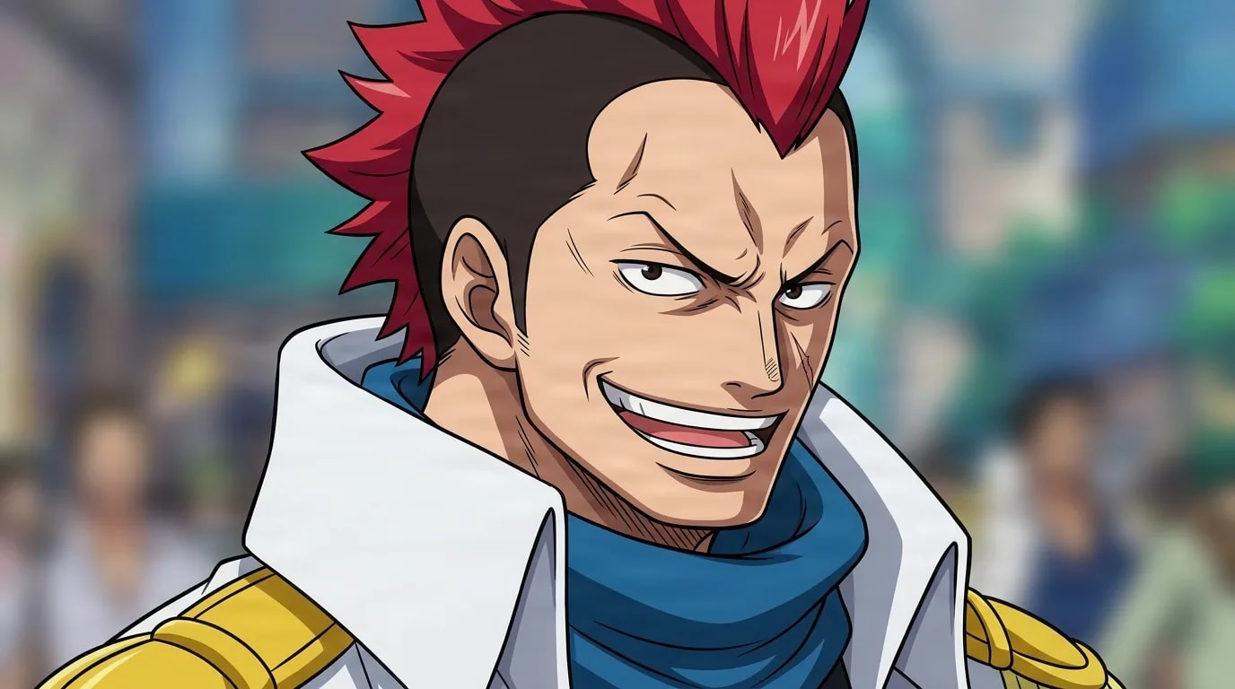 All-Hunt Grount de One Piece dans une scène d'anime en cel-shading cadrée de près, avec un décor détaillé