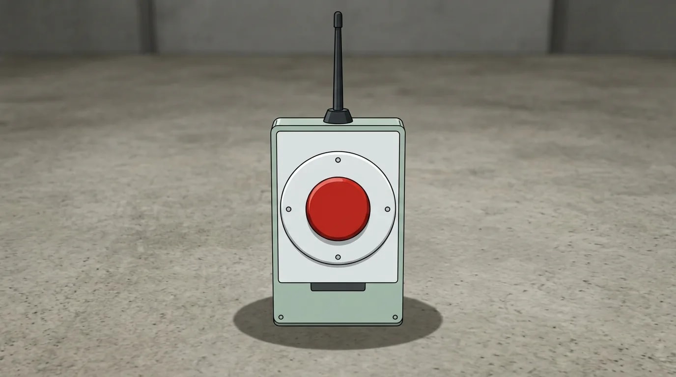 Abschalt-Fernbedienung, ein Gegenstand aus Dragon Ball.