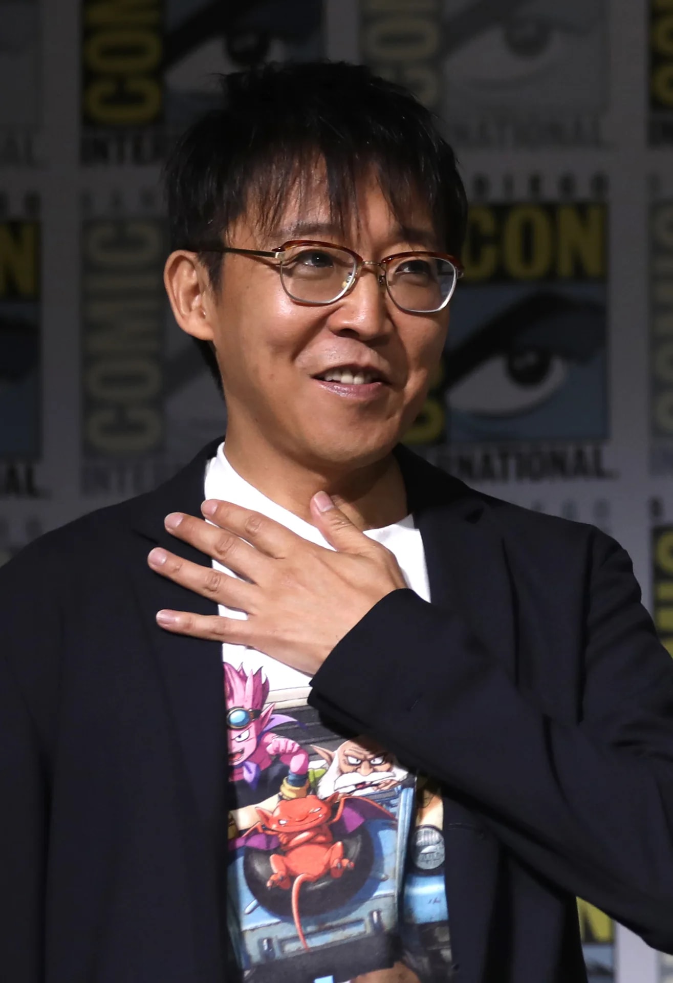 Akio Iyoku, executive producer of the Dragon Ball franchise, at San Diego Comic-Con