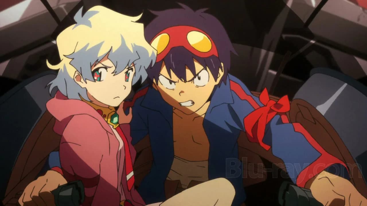 Official cover art of Gurren Lagann The Movie: The Lights in the Sky are Stars