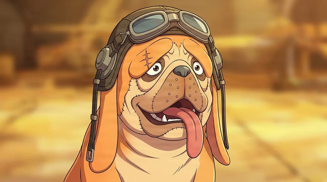 Buzz from One Piece in a close-framed cel-shaded anime scene with a detailed environment