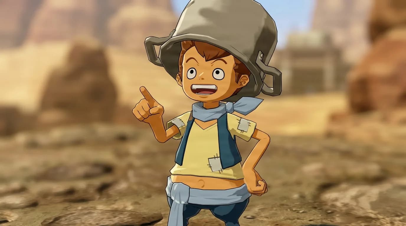 Doni from One Piece in a close-framed cel-shaded anime scene with a detailed environment