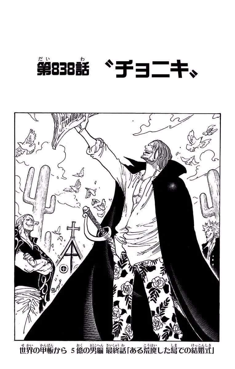 Official cover art of Chapter 838